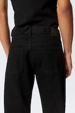 Black Rinse - Schwarz - Meteor Low Rise Relaxed Straight Leg Jeans - 4