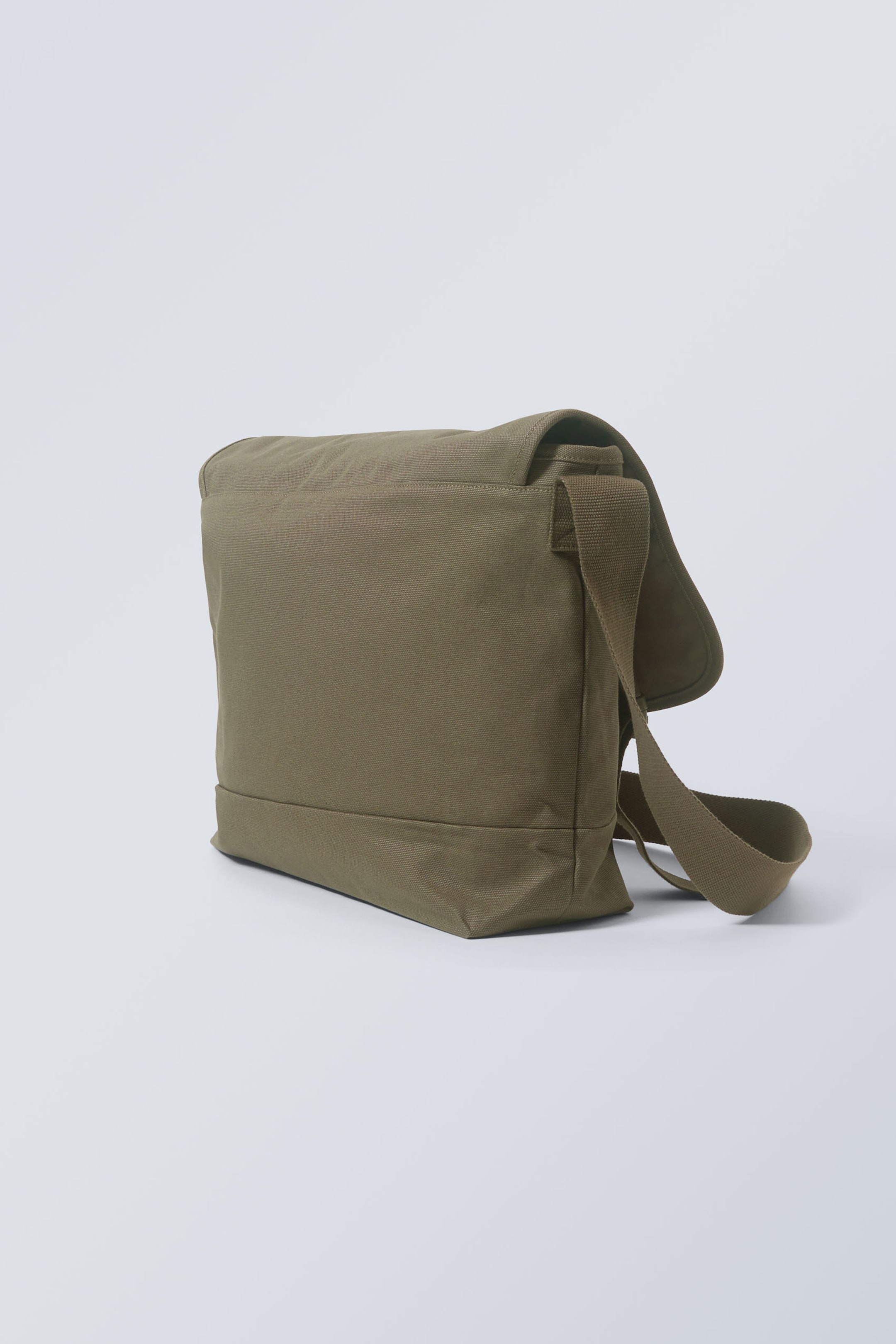Khaki - Messenger-Bag aus Canvas - 1