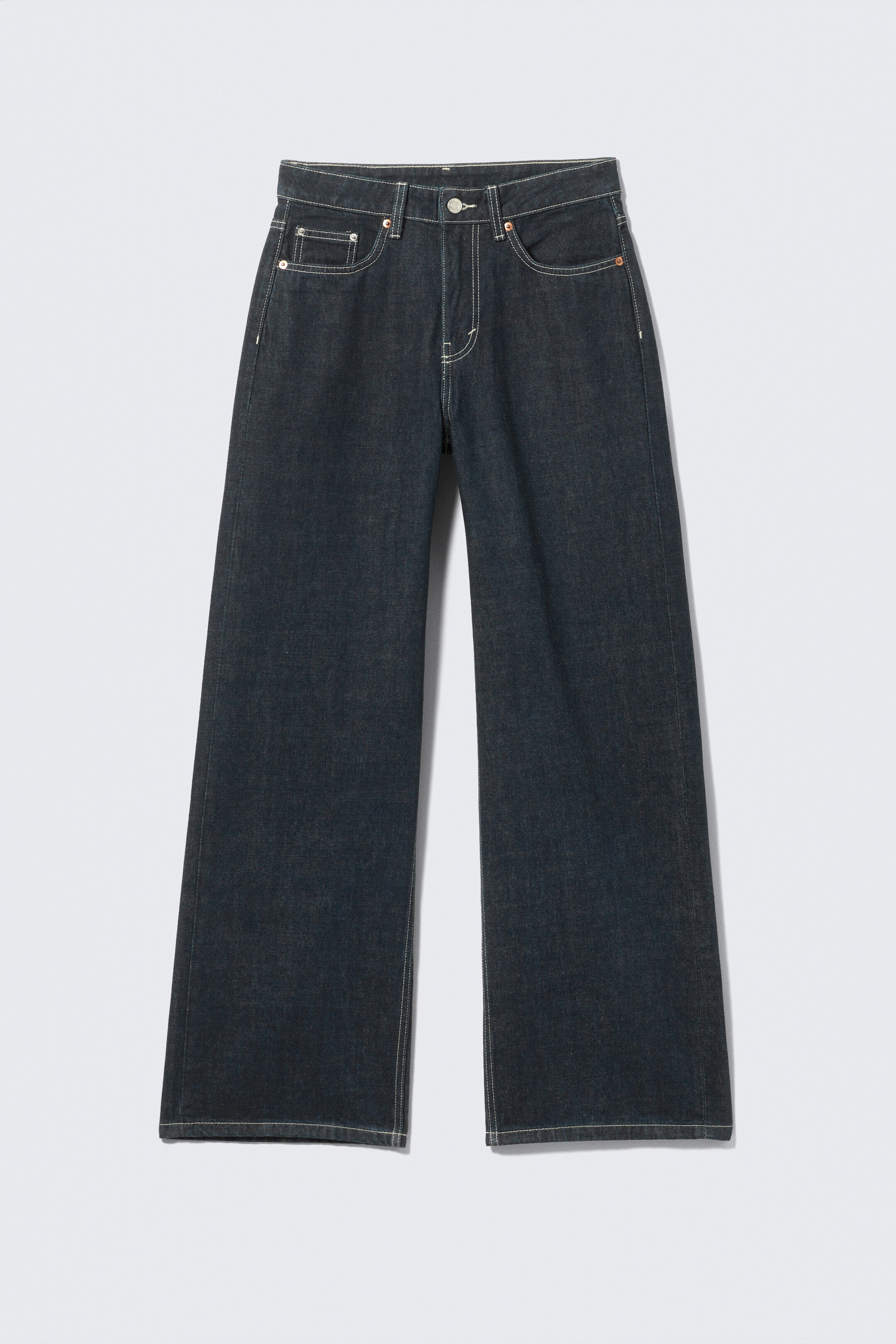 Grösseres Bild ansehen: Missy Low Rise Loose Straight Leg Jeans - Blue Rinse - Dunkelblau - DAMEN | H&M CH 6