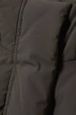 Dark Grey - Waisted Puffer Jacket - 1