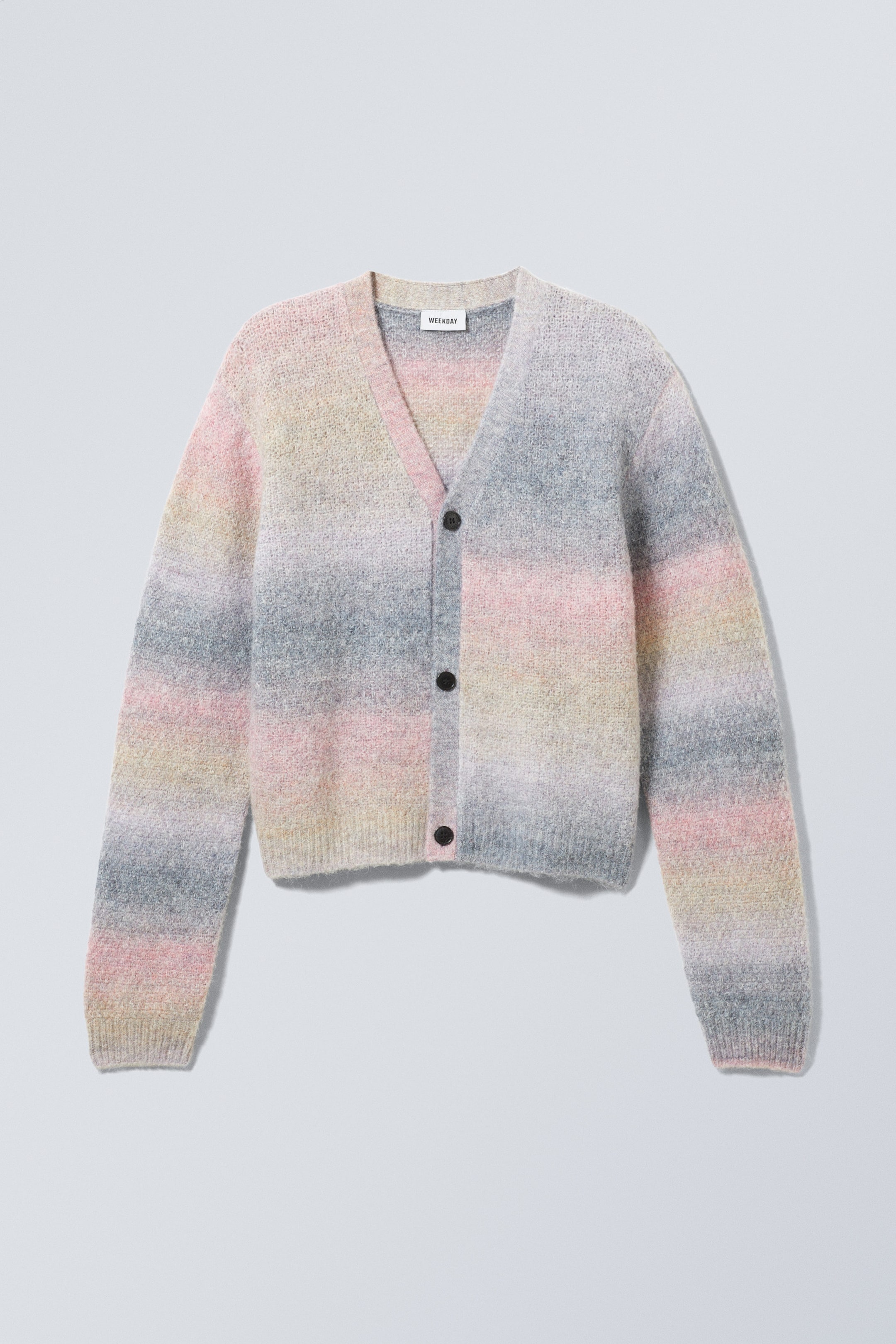 Rosa Ombre - Strickjacke in normaler Passform Jesper - 0