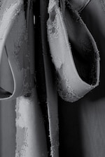 Gris - Longue robe dos nu en jacquard - 2