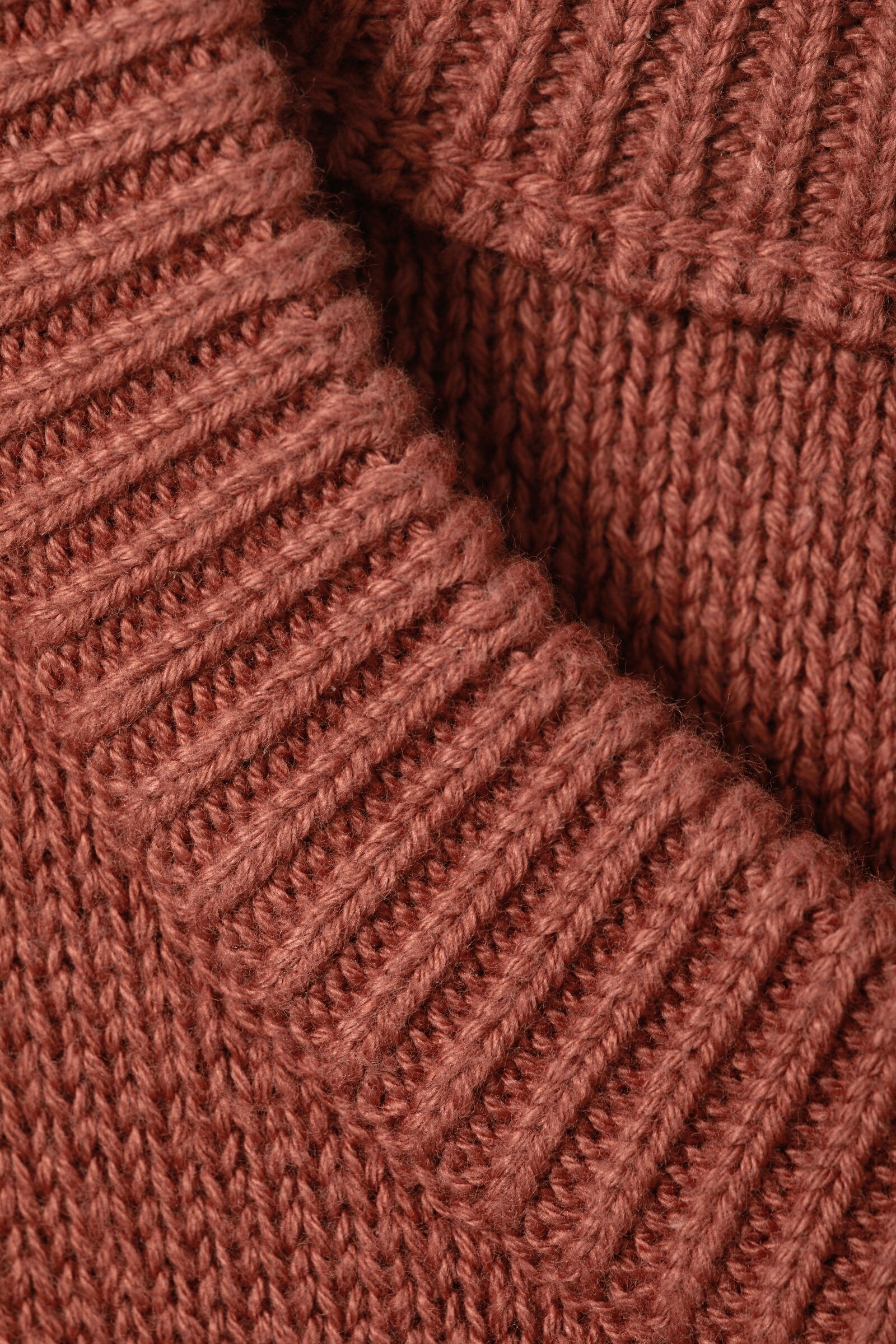 regular knitted cotton sweater - Dusty Coral | Weekday EU