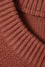 Dusty Coral - Regular Knitted Cotton Sweater - 1