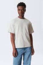 Light Grey Melange - Great Boxy Heavyweight T-Shirt - 0