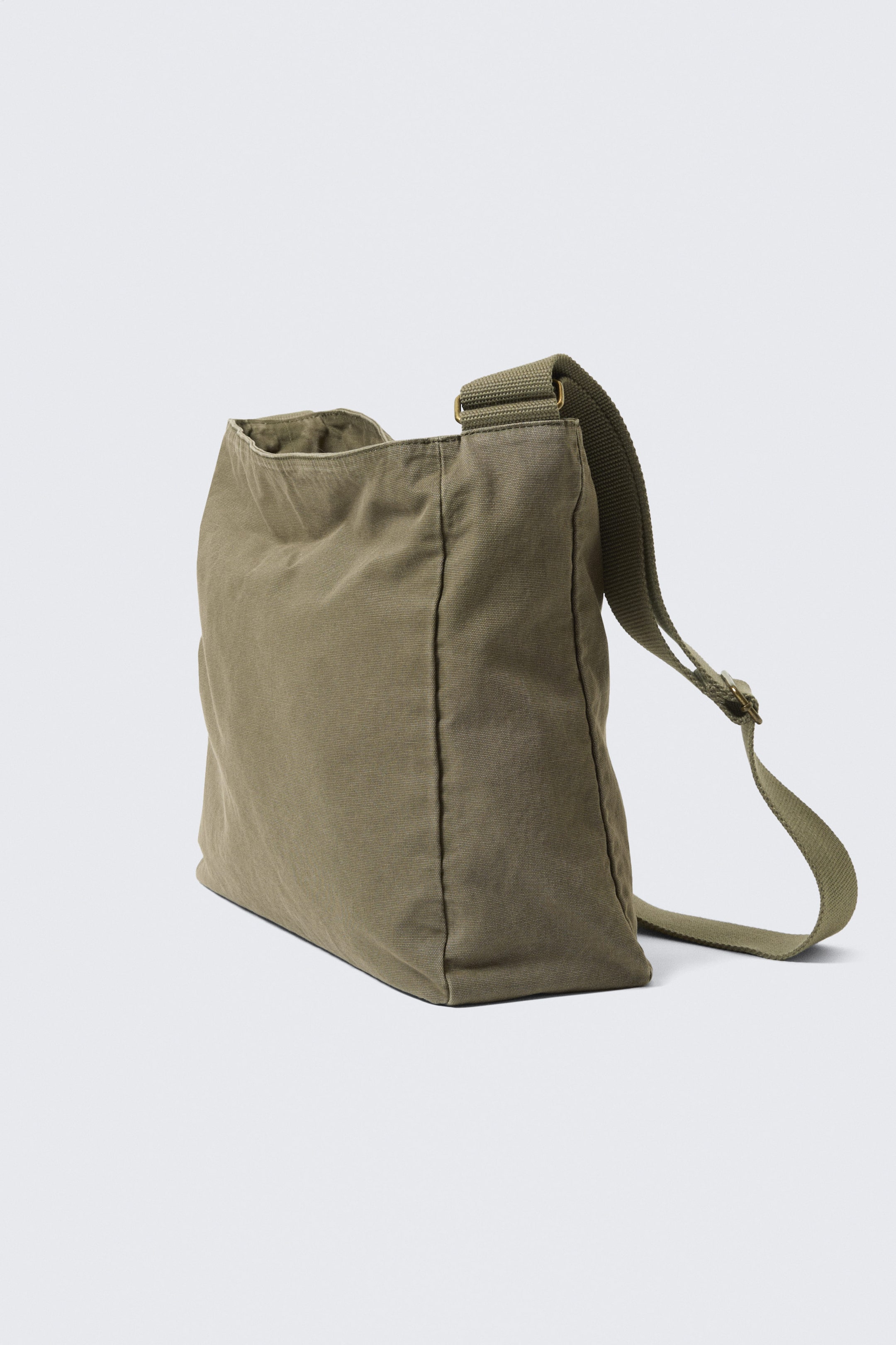 Khakigrön - Unisex Axelremsväska I Canvas - 2