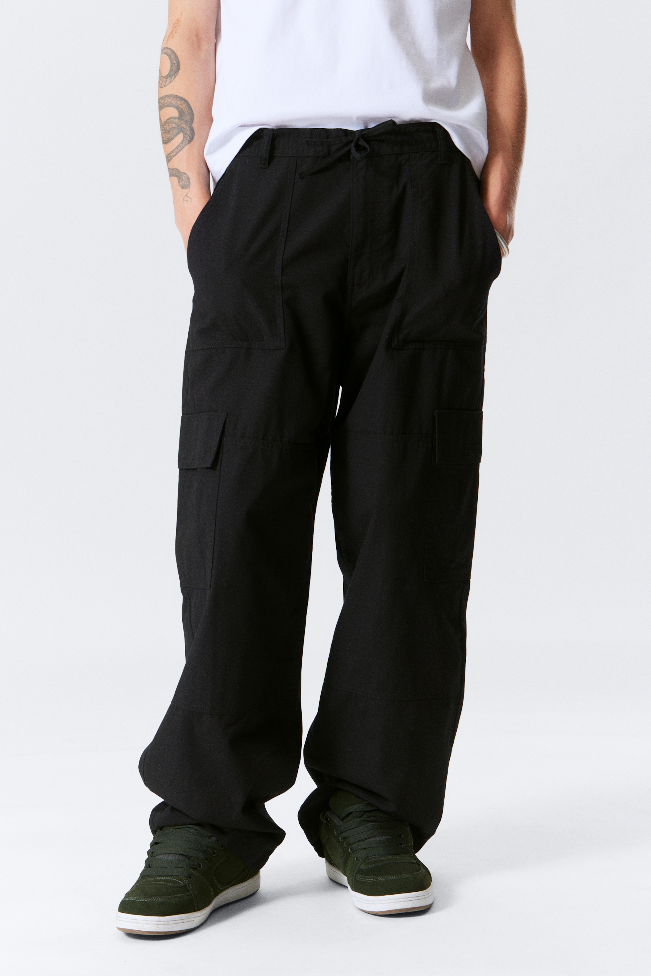 Agrandir l'image: Pantalon cargo baggy ripstop - Noir - HOMME | H&M FR 2
