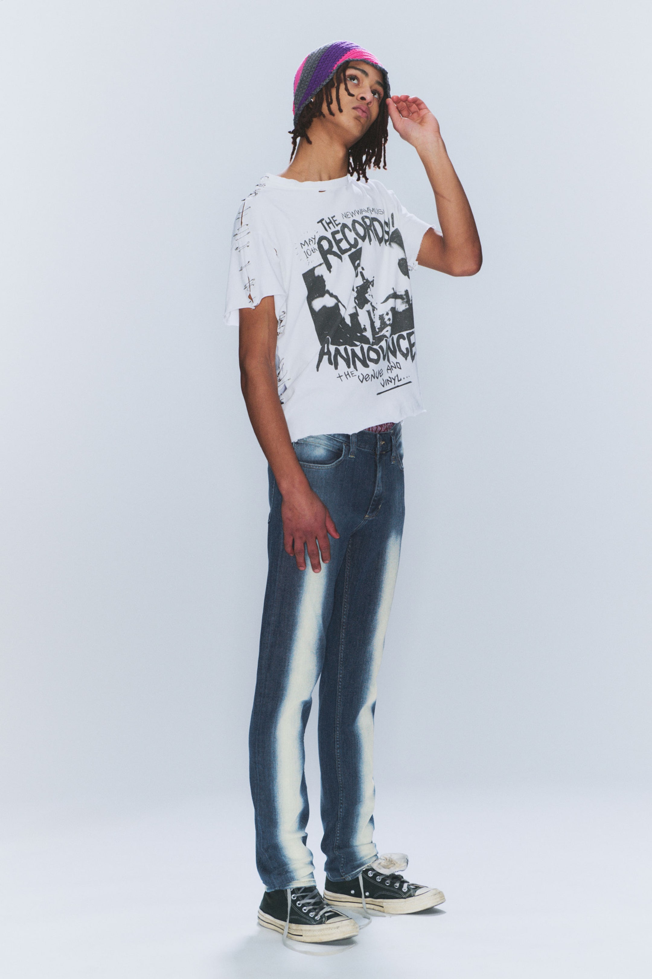 Blue Spray - Sleeze Low Waist Skinny Jeans - 2