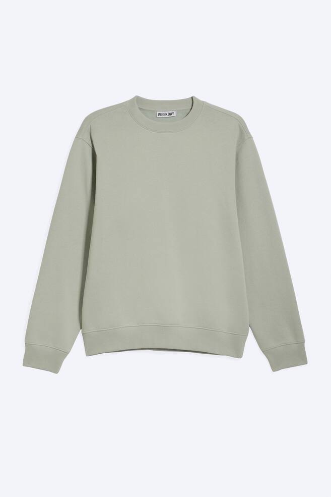 Classic Sweatshirt - Light Dusty Khaki Green/Black/Light Dusty Grey Melange/Blue - 1