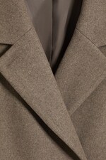 Brown Melange - LOGAN DOUBLE-BREASTED WOOL-BLEND COAT - 1