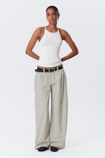 Offwhite - Schmal geschnittenes Racerback-Tanktop - 1