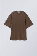 Dark Brown - Oversized T-shirt - 0