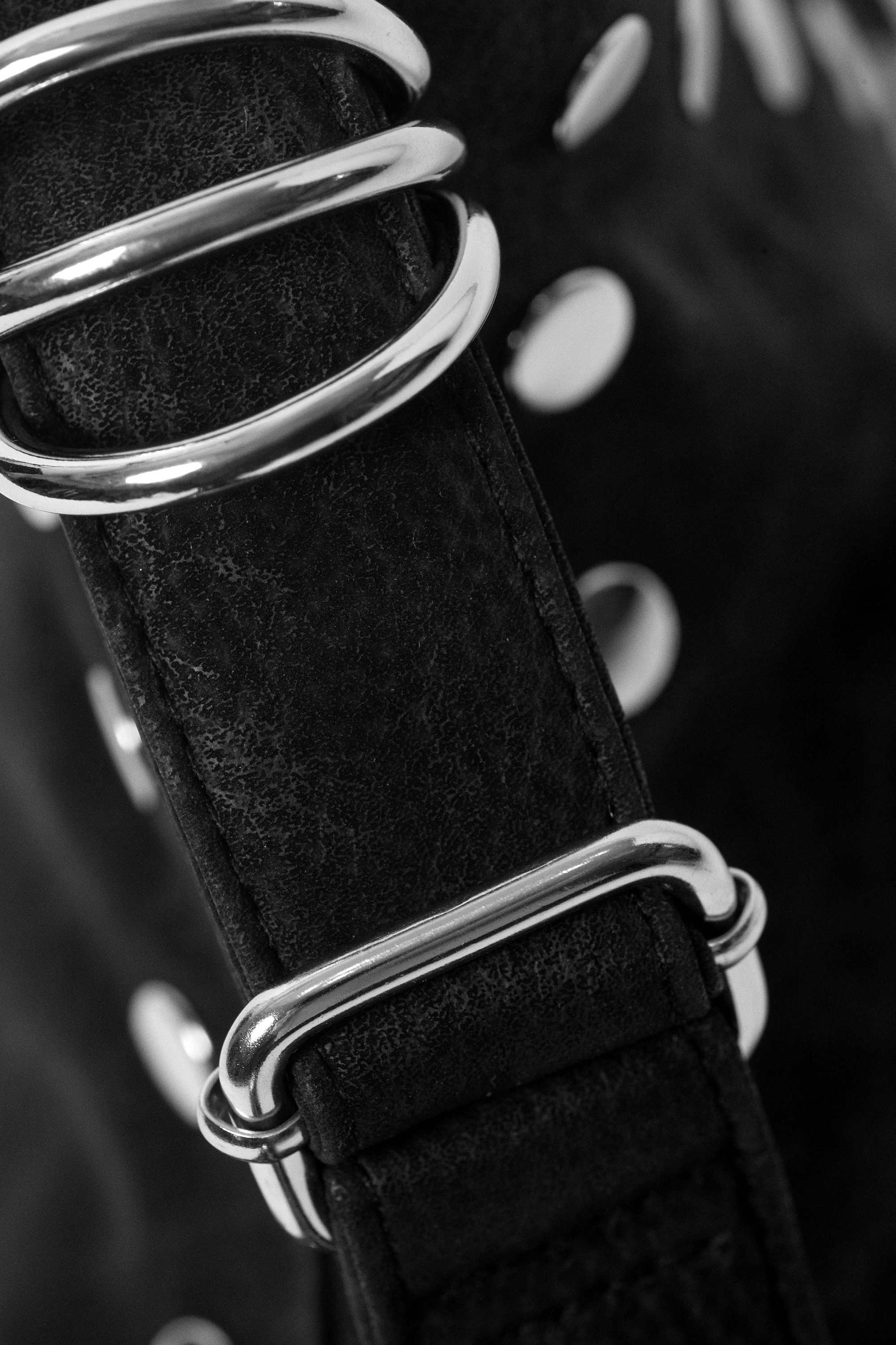 Black - Small Faux Leather Handbag - 6