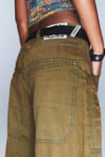 Deep Brown - Dunno Loose Fit Carpenter Jorts - 11