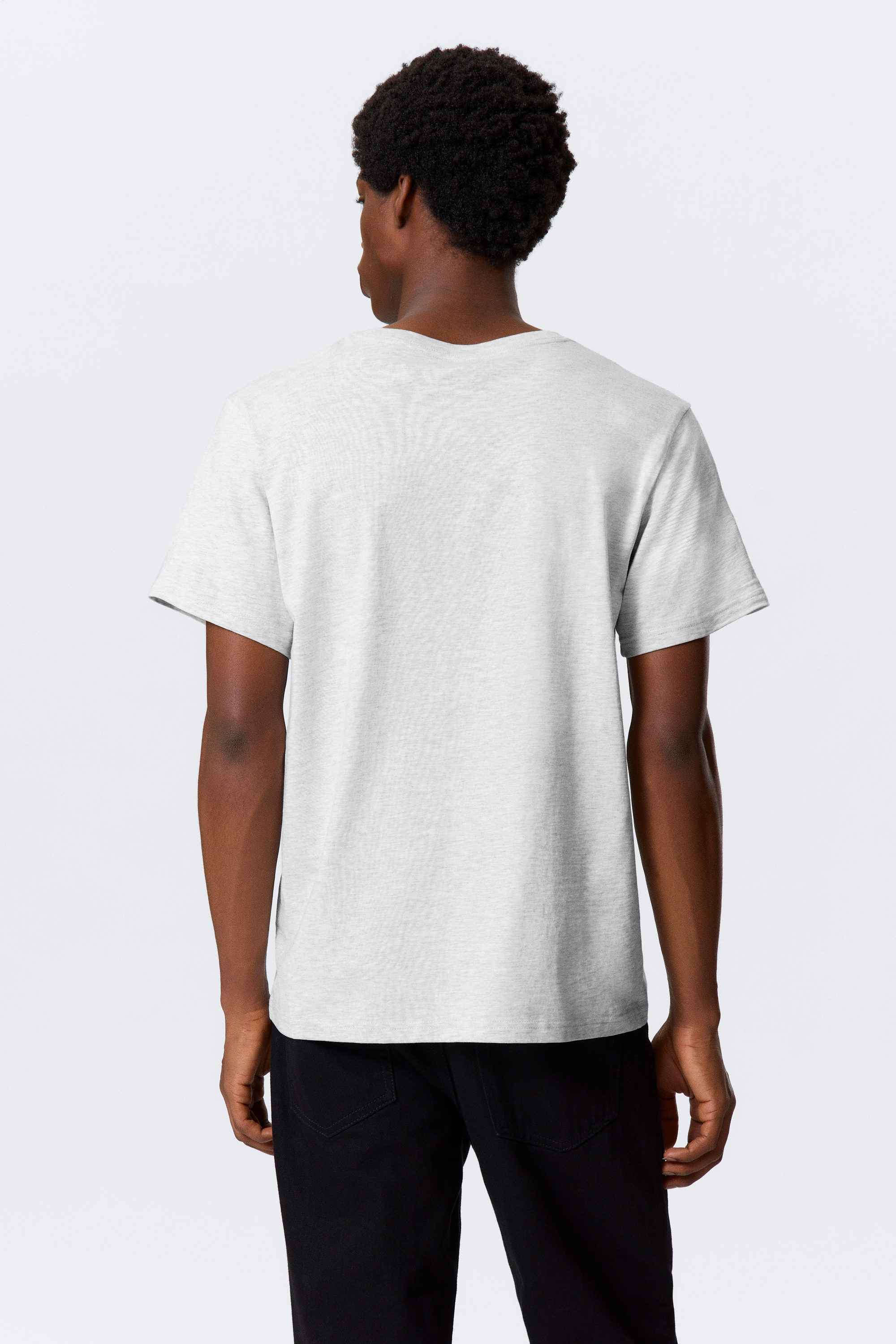 Grau meliert - Mittelschweres Standard-T-Shirt - 2