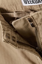 Beige - Baggy ripstop broek met lage taille - 6