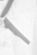 White - Relaxed Boxy Poplin Shirt - 4