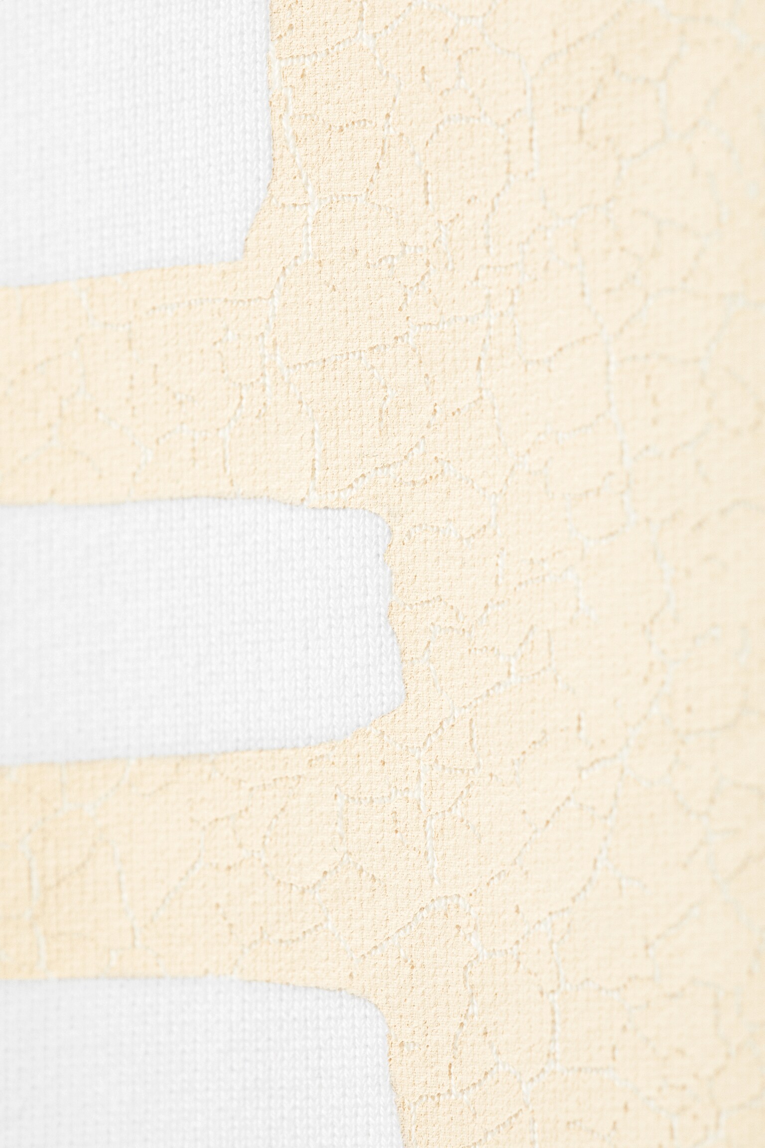 CM x LB Printed Boxy Short-Sleeved Unisex T-shirt - White - Yellow Logo - 3