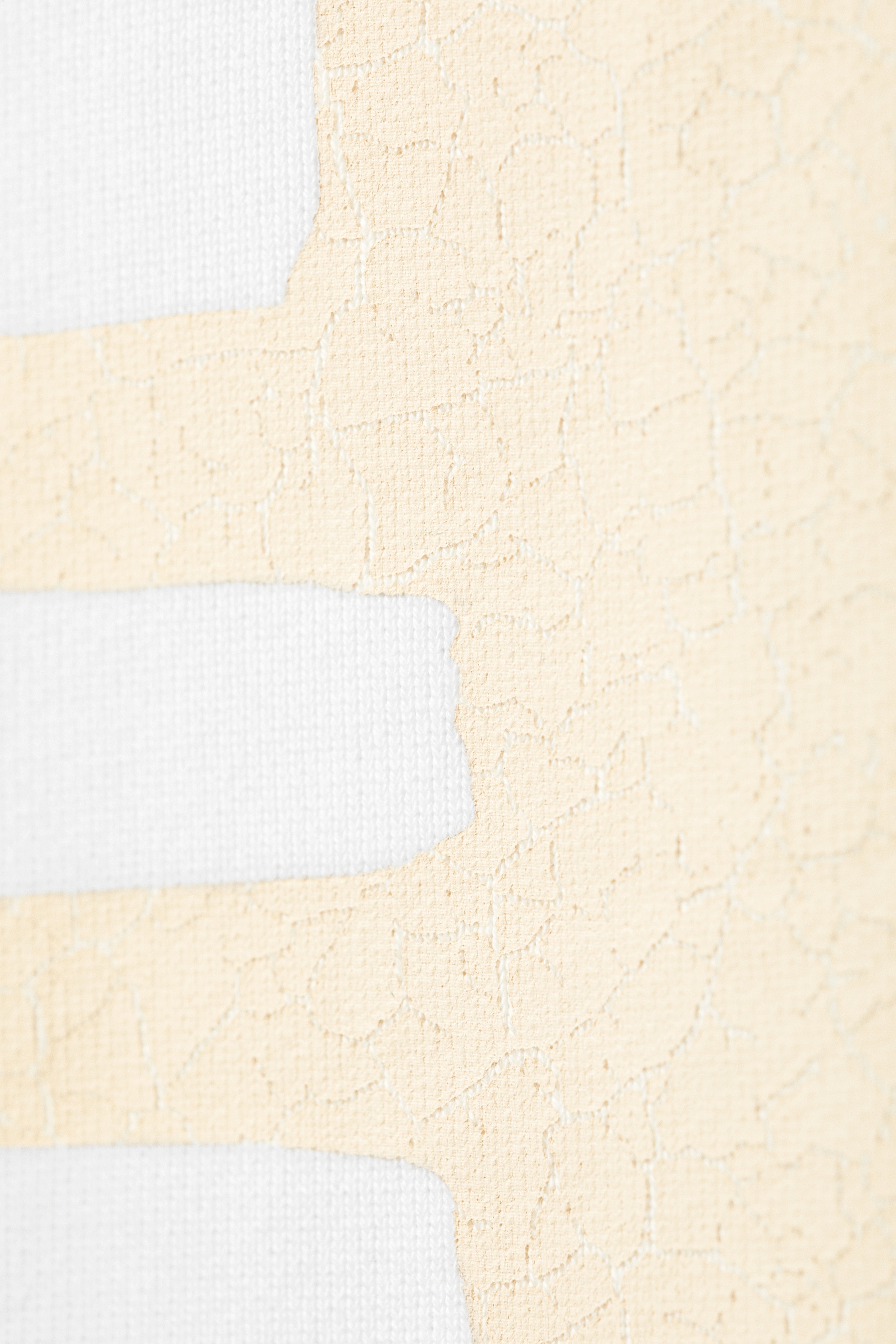 Agrandir l'image: T-shirt unisexe manches courtes imprimé CM x LB - Blanc - Logo jaune - HOMME | H&M BE 3