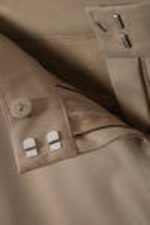 Beige - Low-Waisted Loose Fit Suit Trousers - 1