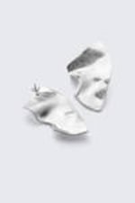 Silver - Sculpted Earrings - 2