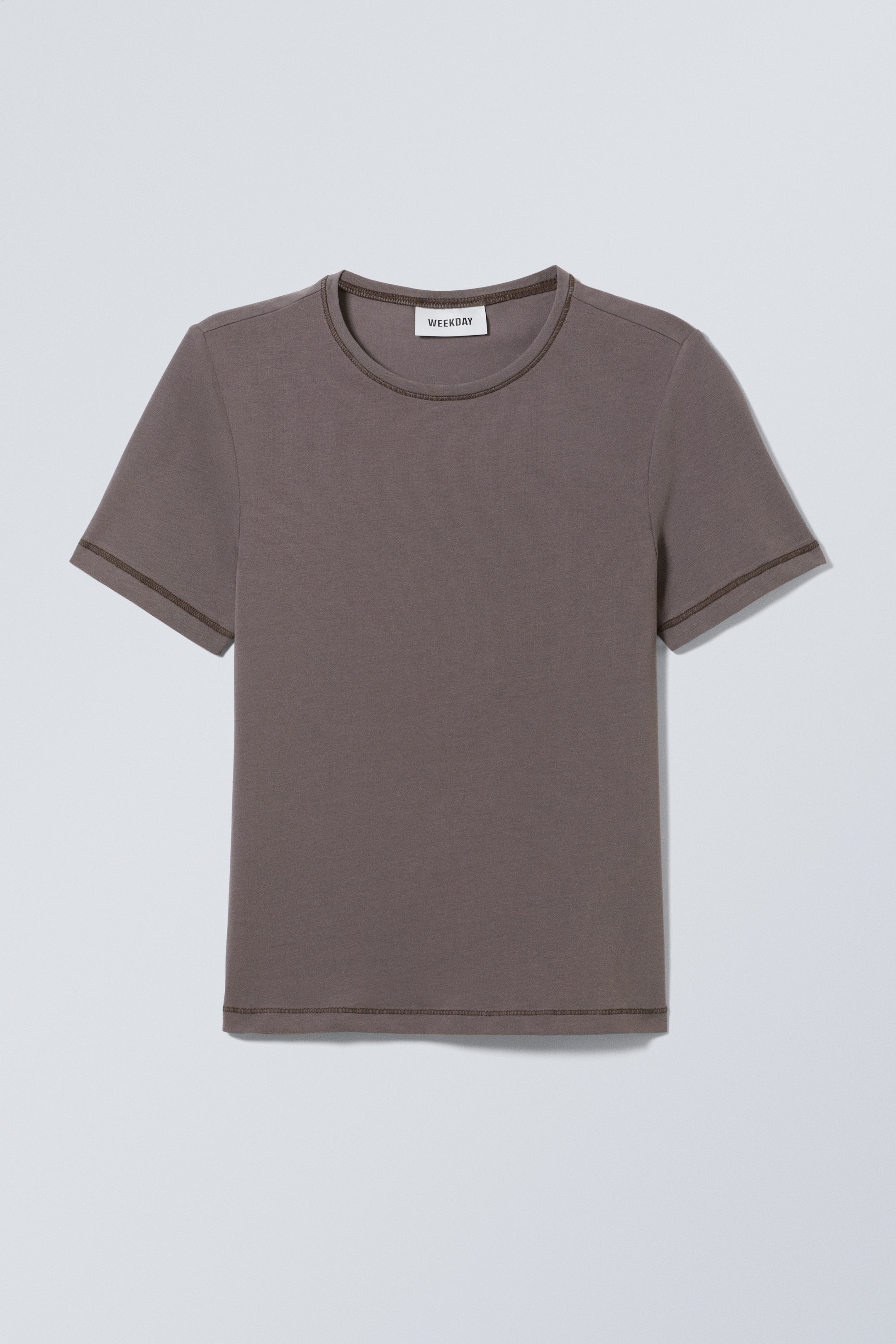 Mørk mole - Smal T-skjorte - 0