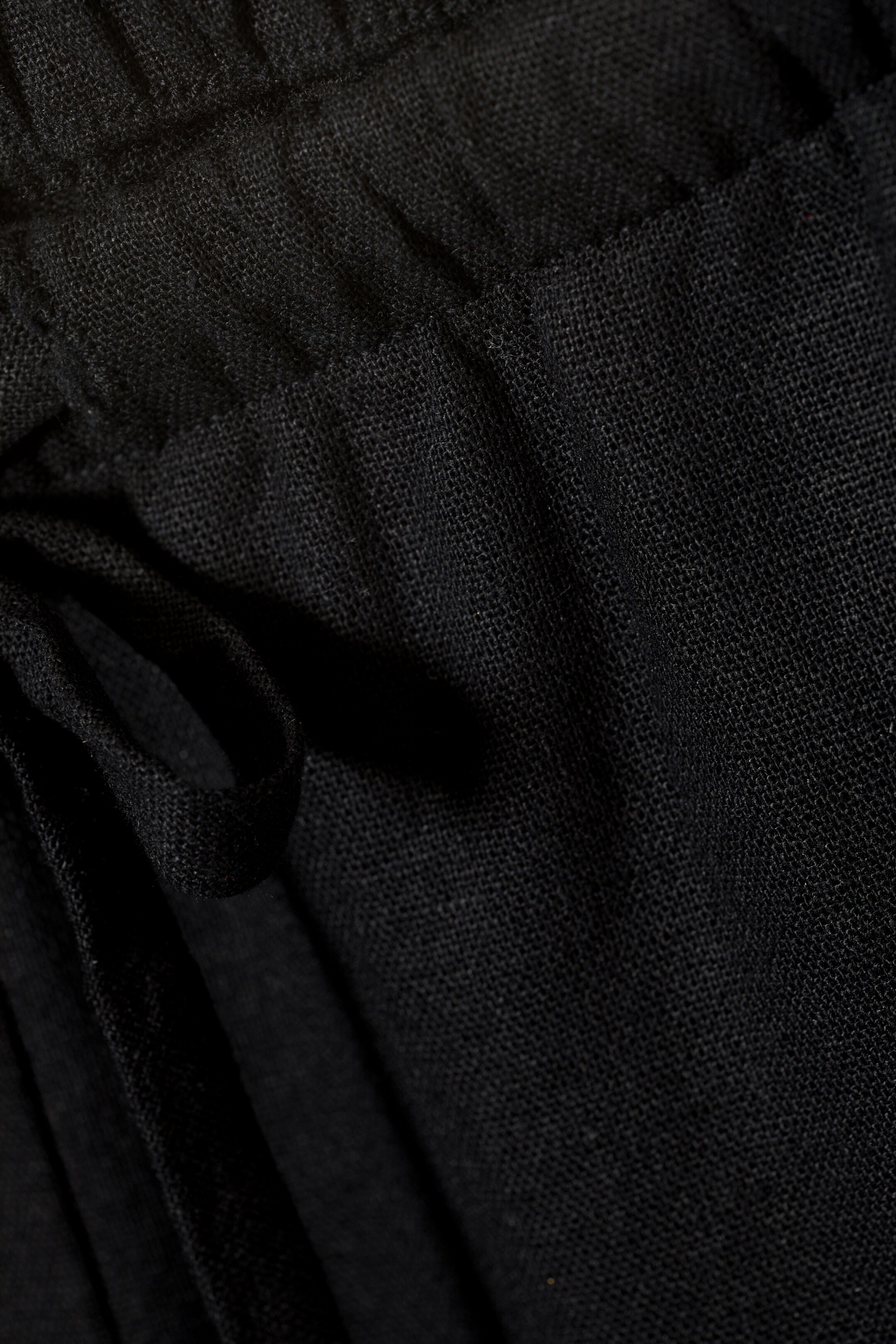Vis større bilde: Vid pull-on bukse i linblanding - Svart - DAME | H&M NO 2