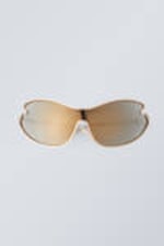 Goldfarben - Sonnenbrille Fly - 0
