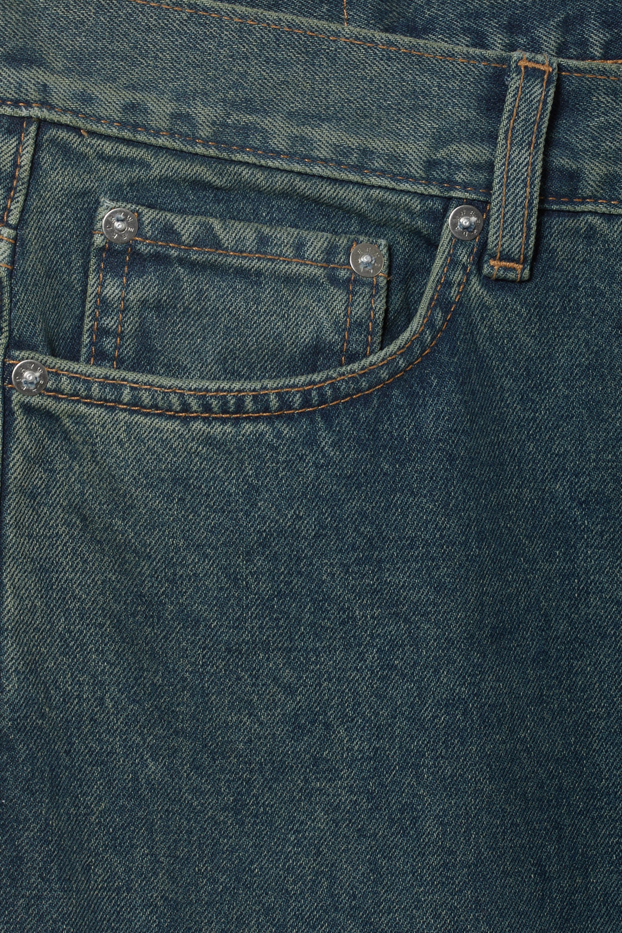 Grünstich - Space Mid Waist Relaxed Straight Jeans - 1