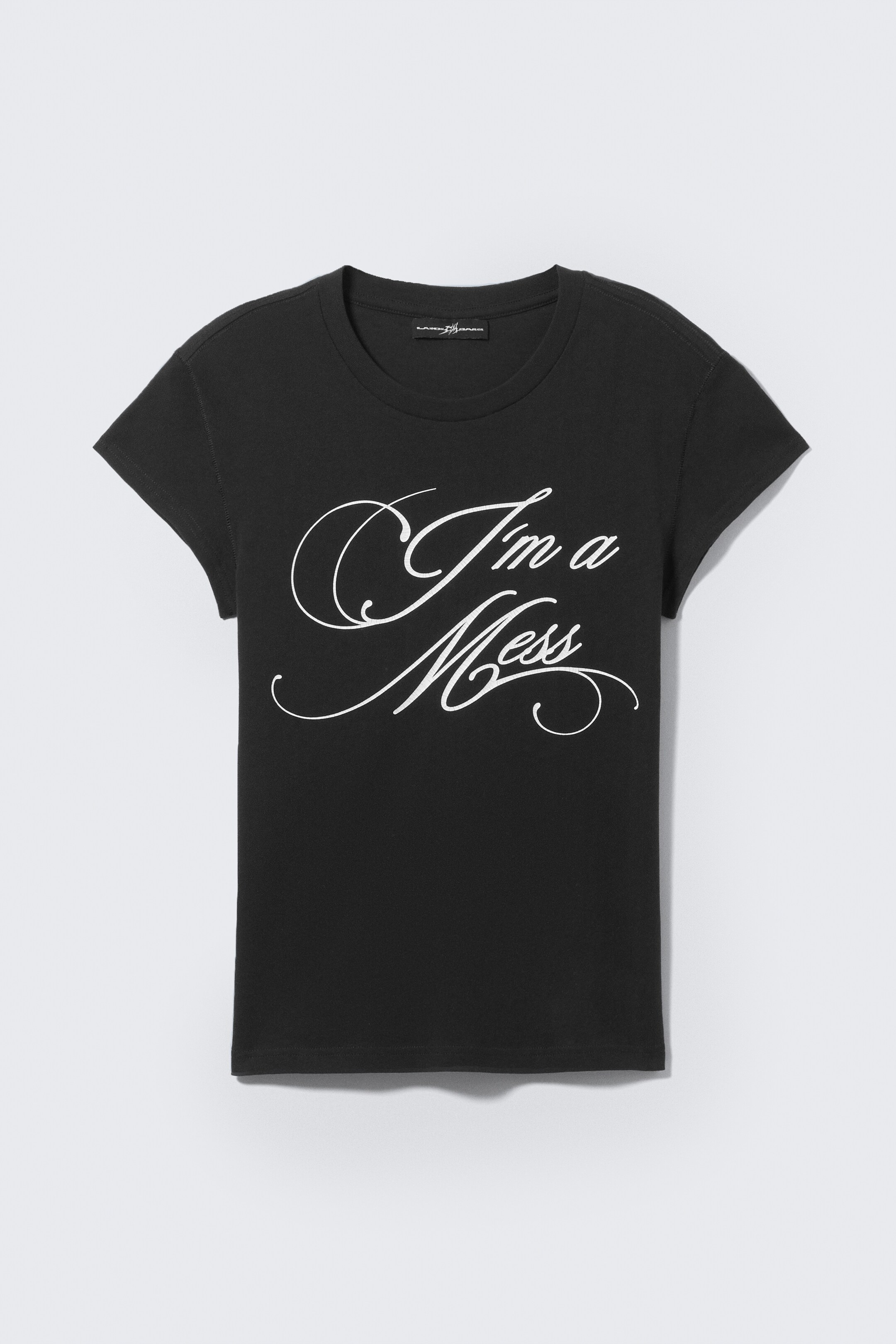 Visualizza immagine più grande: T-shirt unisex CM x LB aderente a maniche corte - Nero – I'm a Mess - DONNA | H&M IT 1