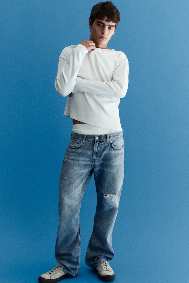 Sky low rise regular bootcut jeans - Captain Blue - Light Blue/Milano Blue - Dark Blue/Empire Black - Black/Grid Blue - Light Blue - 1