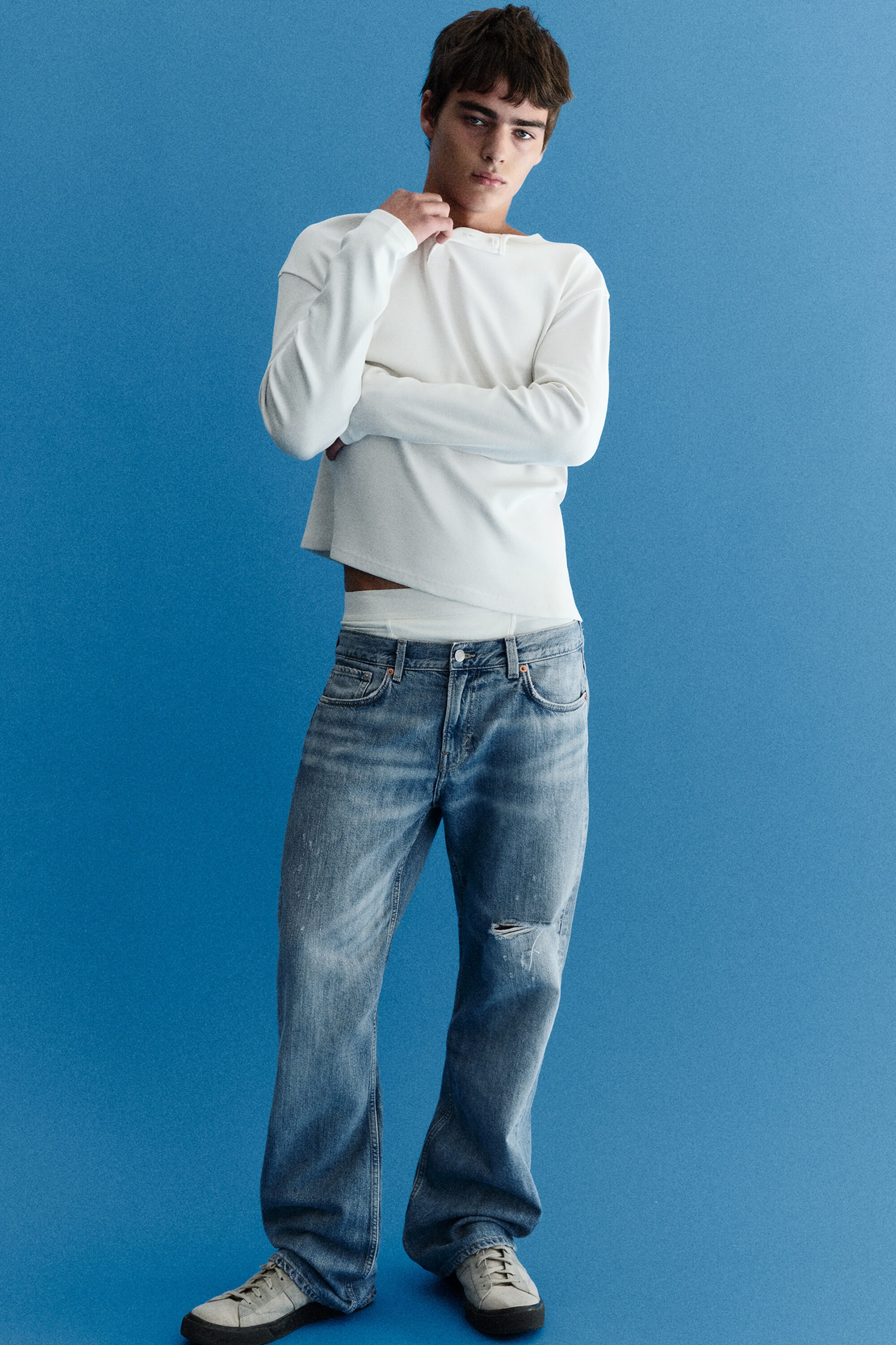 Captain Blue - Light Blue - Sky low rise regular bootcut jeans - 1