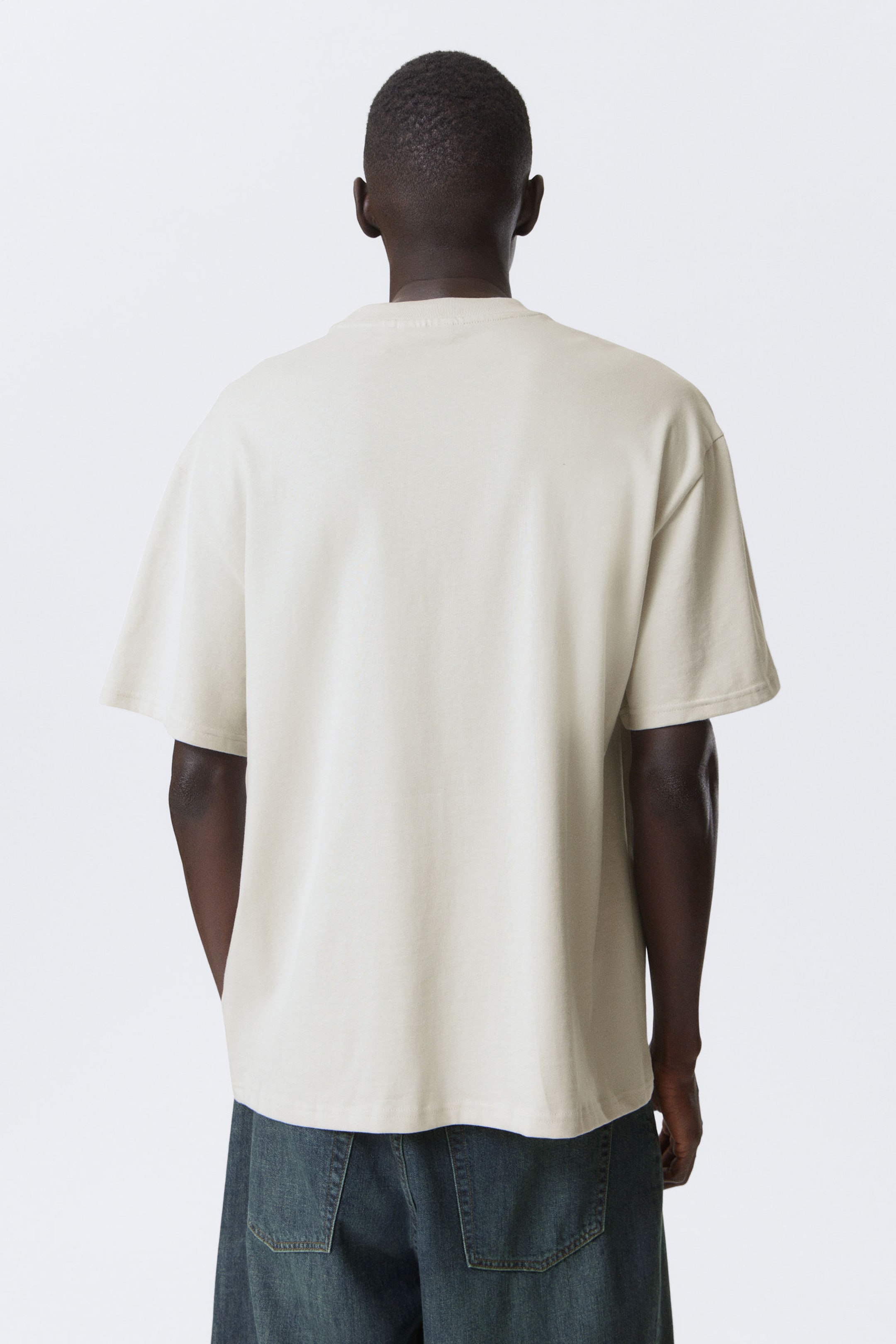 Cremeweiß - Großartiges Heavyweight-T-Shirt - 2