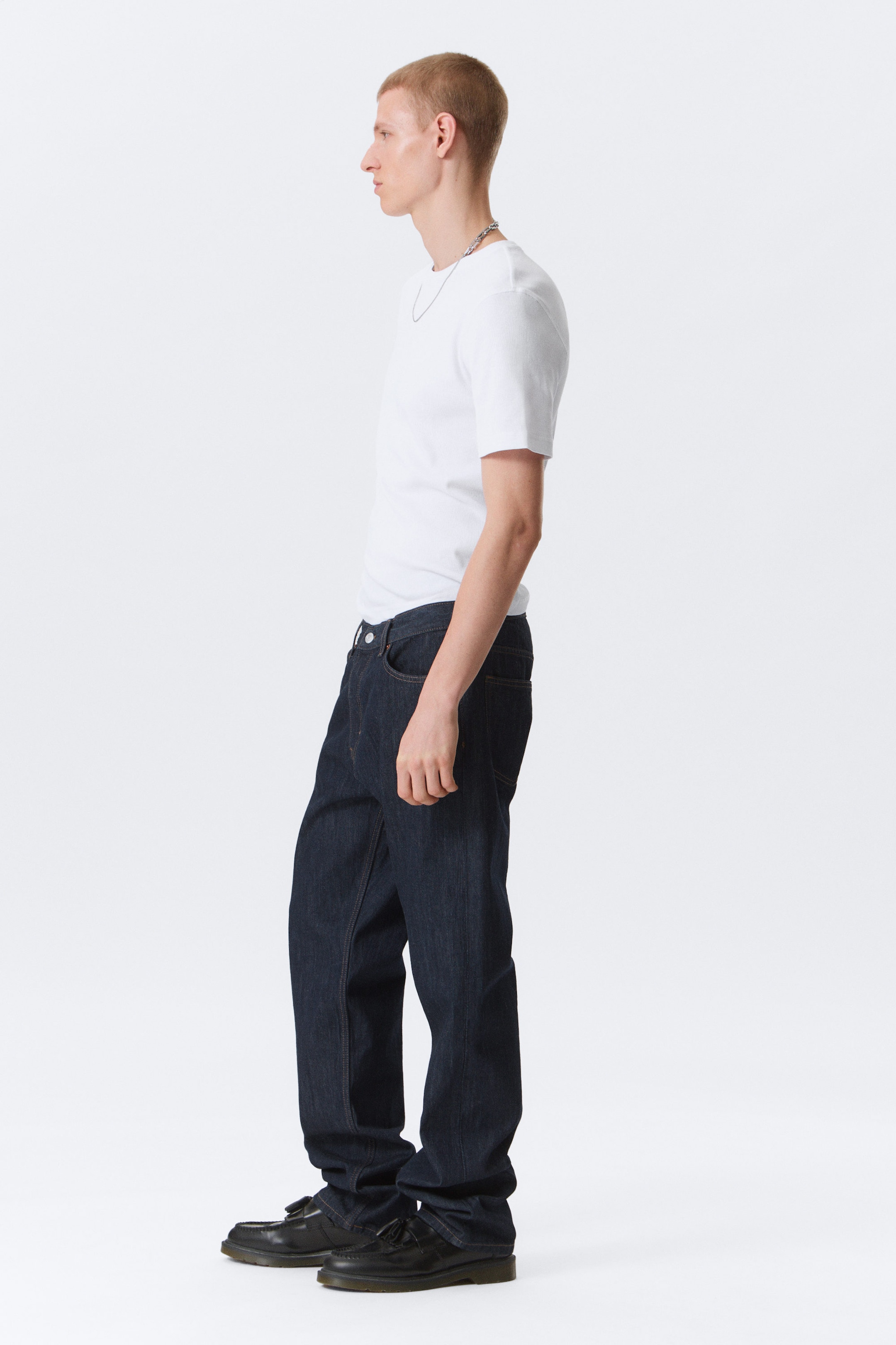 Blue Rinse – Donkerblauw - Space Mid Rise Relaxed Straight Leg Jeans - 2