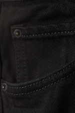 Black Rinse - Black - Astro Mid Rise Loose Baggy Denim Shorts - 7