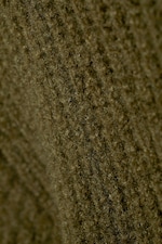 Khaki Green - Renzo Relaxed Wool Blend Turtleneck - 1