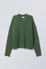 Dark green - Nicki Piké Sweater - 0
