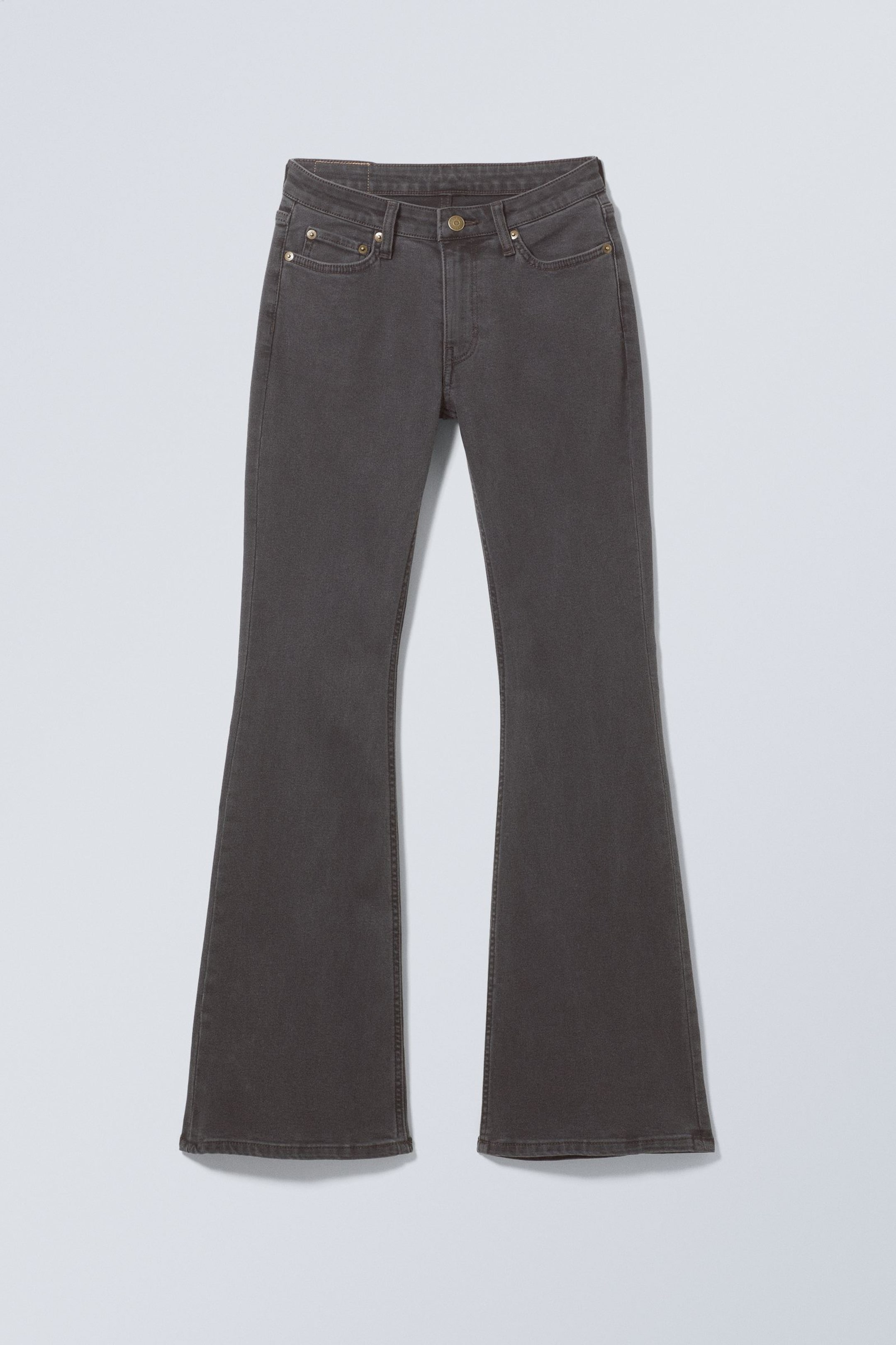 Black Lux - Black - Flame Low Rise Slim Flared Leg Jeans - 1