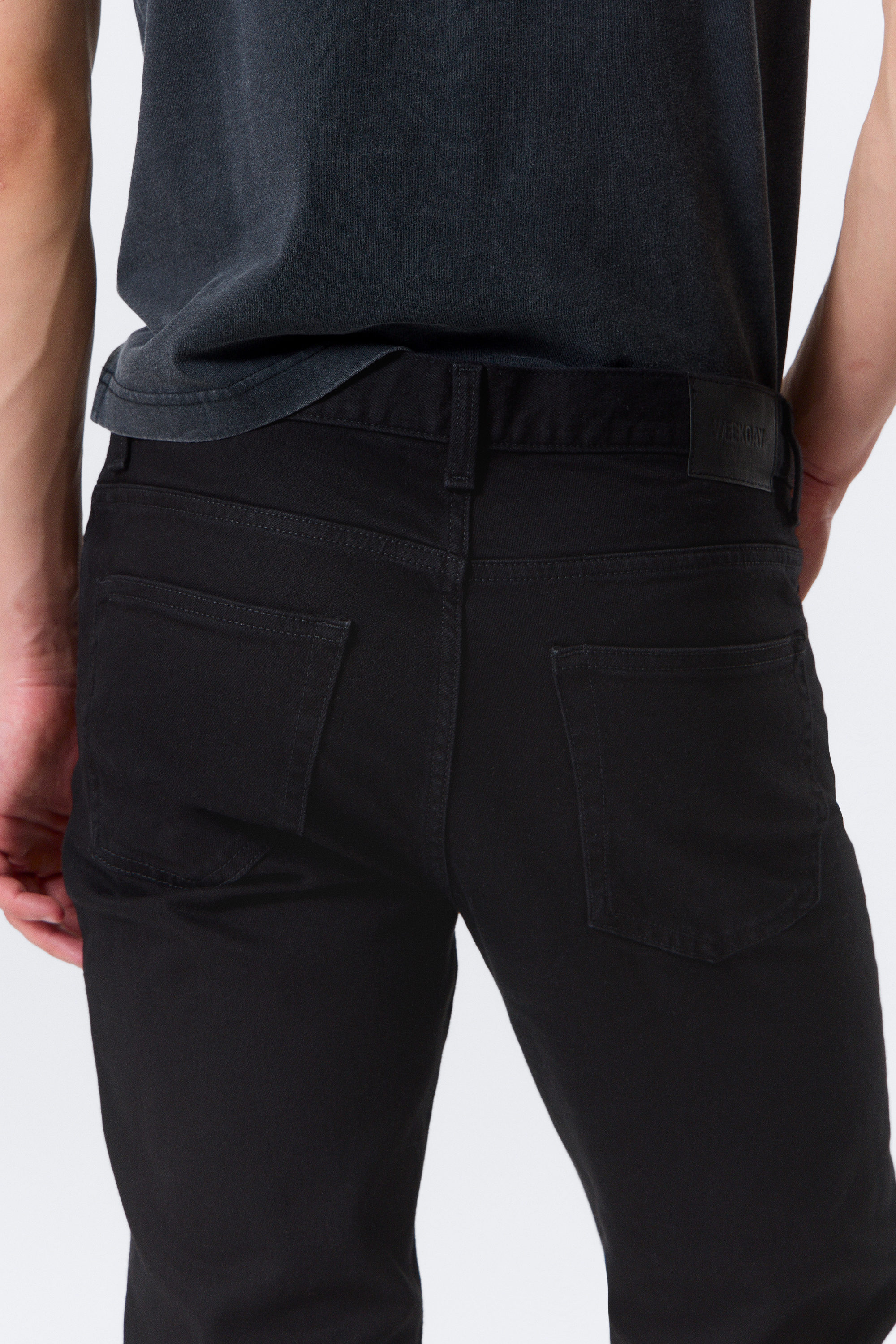 Almost Black - Black - Sunday Slim Tapered Leg Jeans - 4