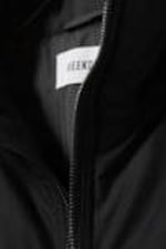 Black - Padded Hooded Puffer Jacket - 1