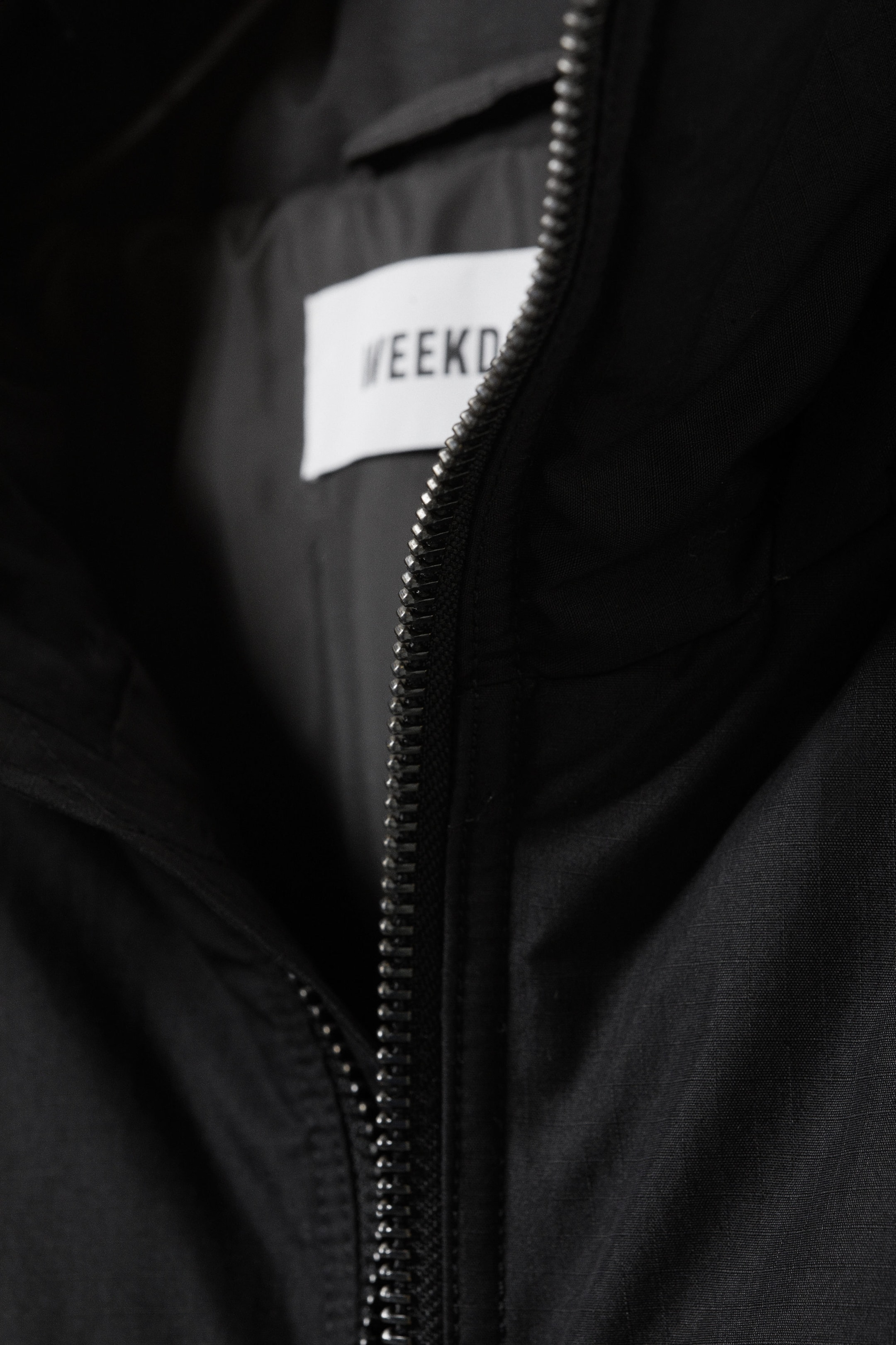 Black - Padded Hooded Puffer Jacket - 8