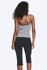 White & Black Stripes - Tanktop met smalle bandjes - 2