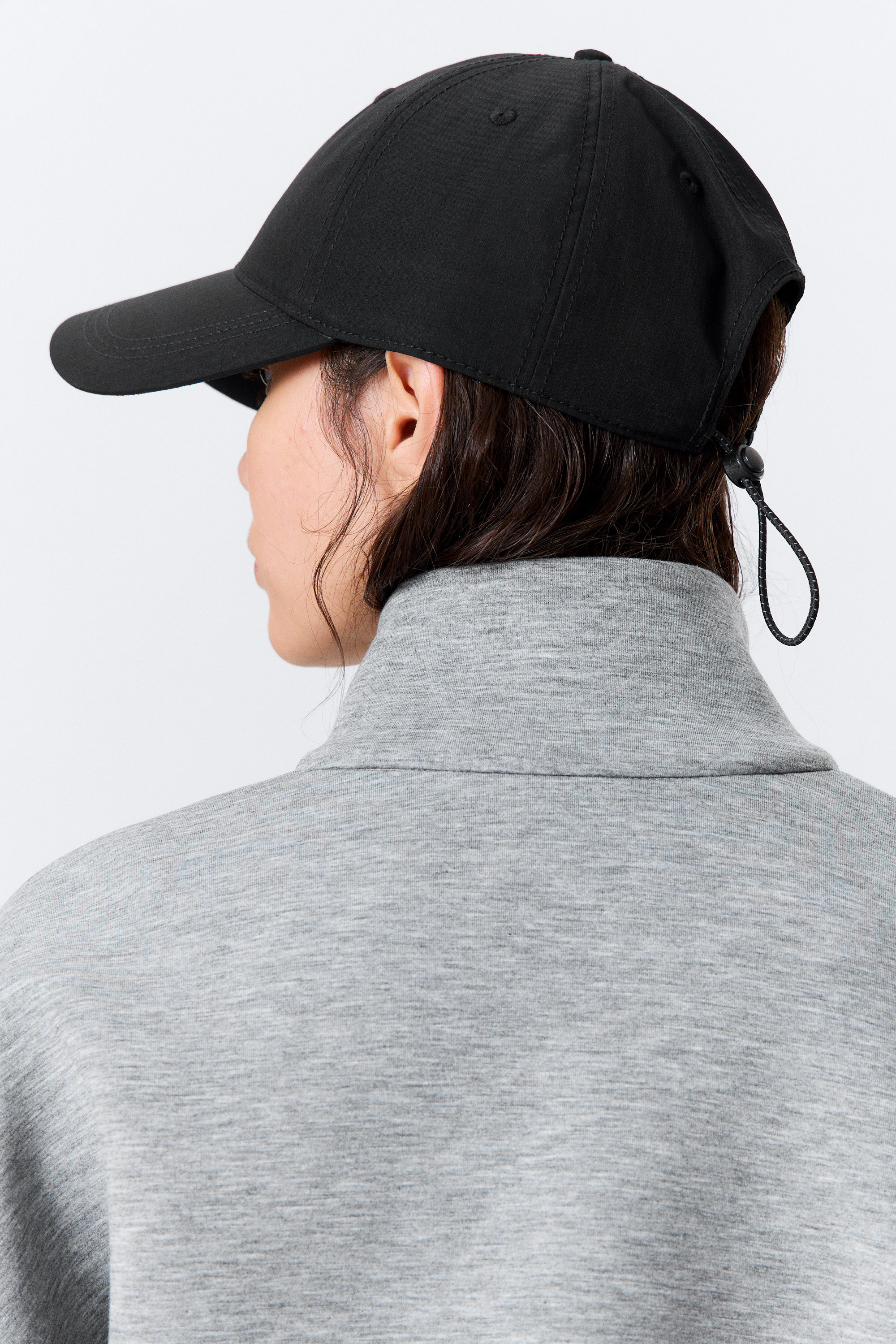 Schwarz - Basecap aus Baumwoll-Canvas - 2