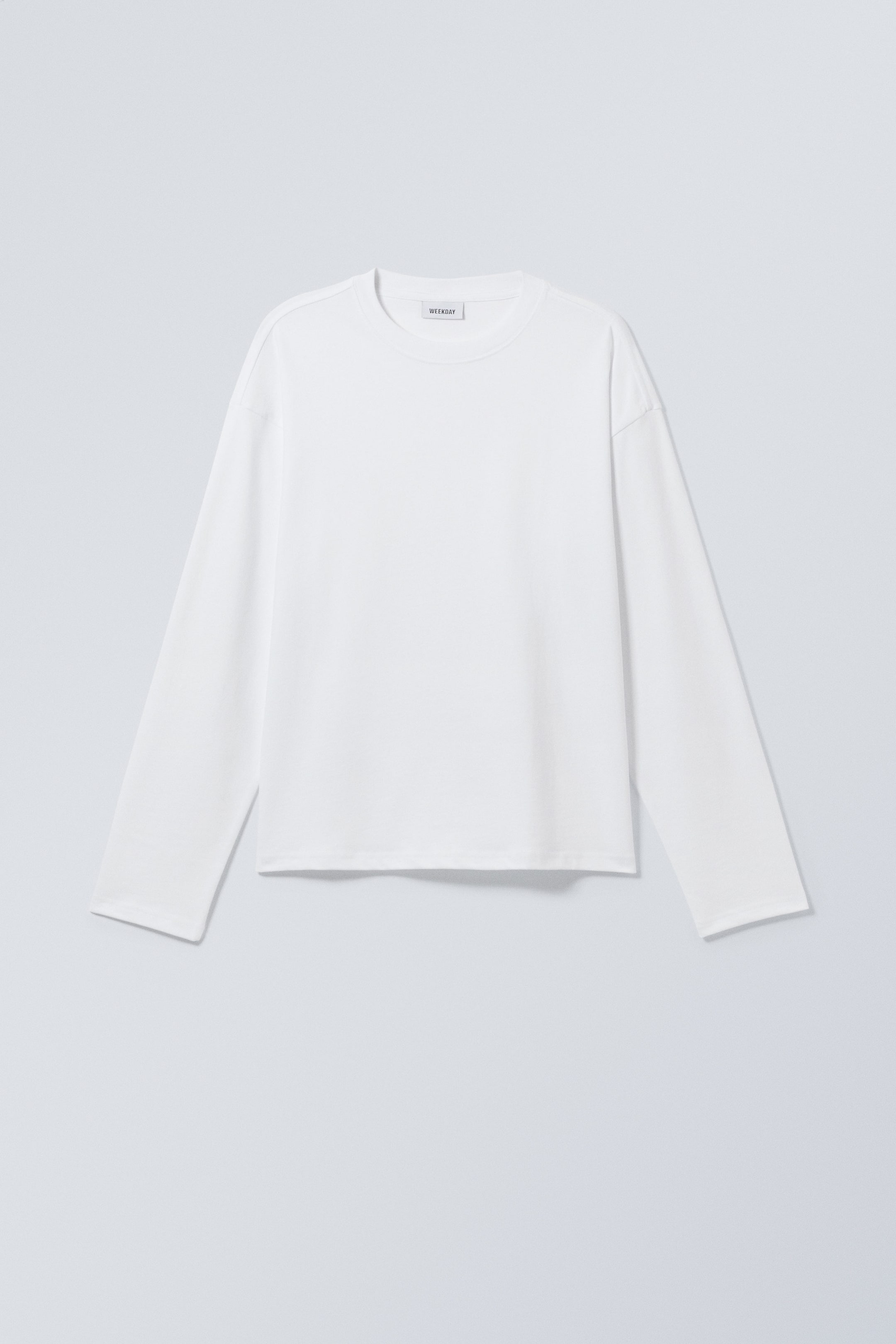 White - Great Boxy Long Sleeve T-shirt - 0