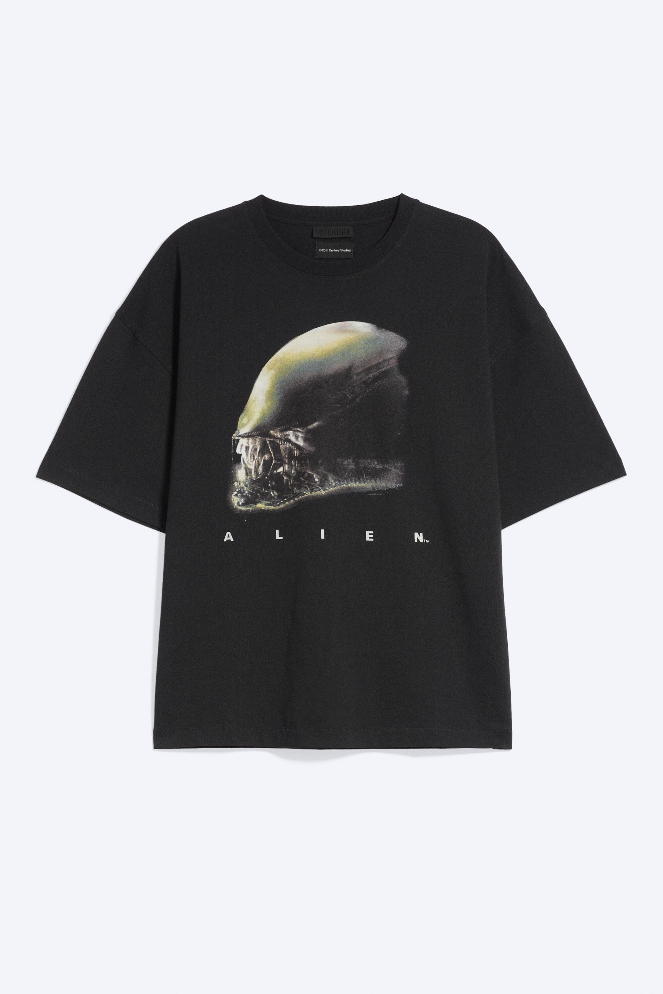 Off-black - Alien Loose Boxy T-shirt - 4