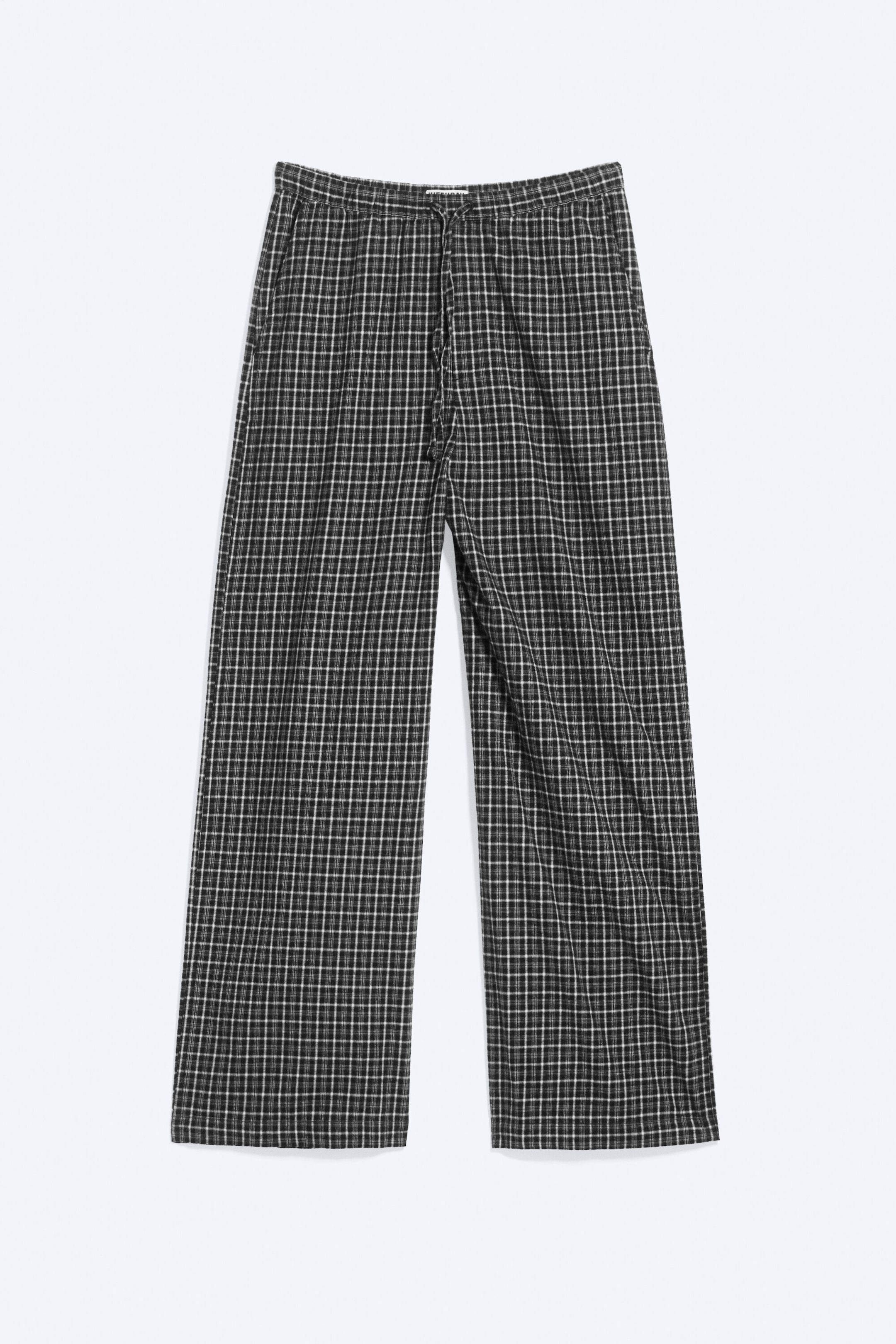 Checked Black - Relaxed Flannel Pyjama Trousers - 3
