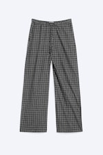 Checked Black - Relaxed Flannel Pyjama Trousers - 3