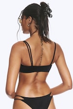 Noir - Haut de maillot à plusieurs épaisseurs - 2