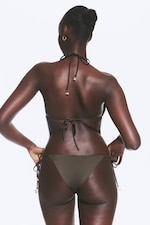 Dark Mole - Shell Tie Bikini Tanga Bottom - 2