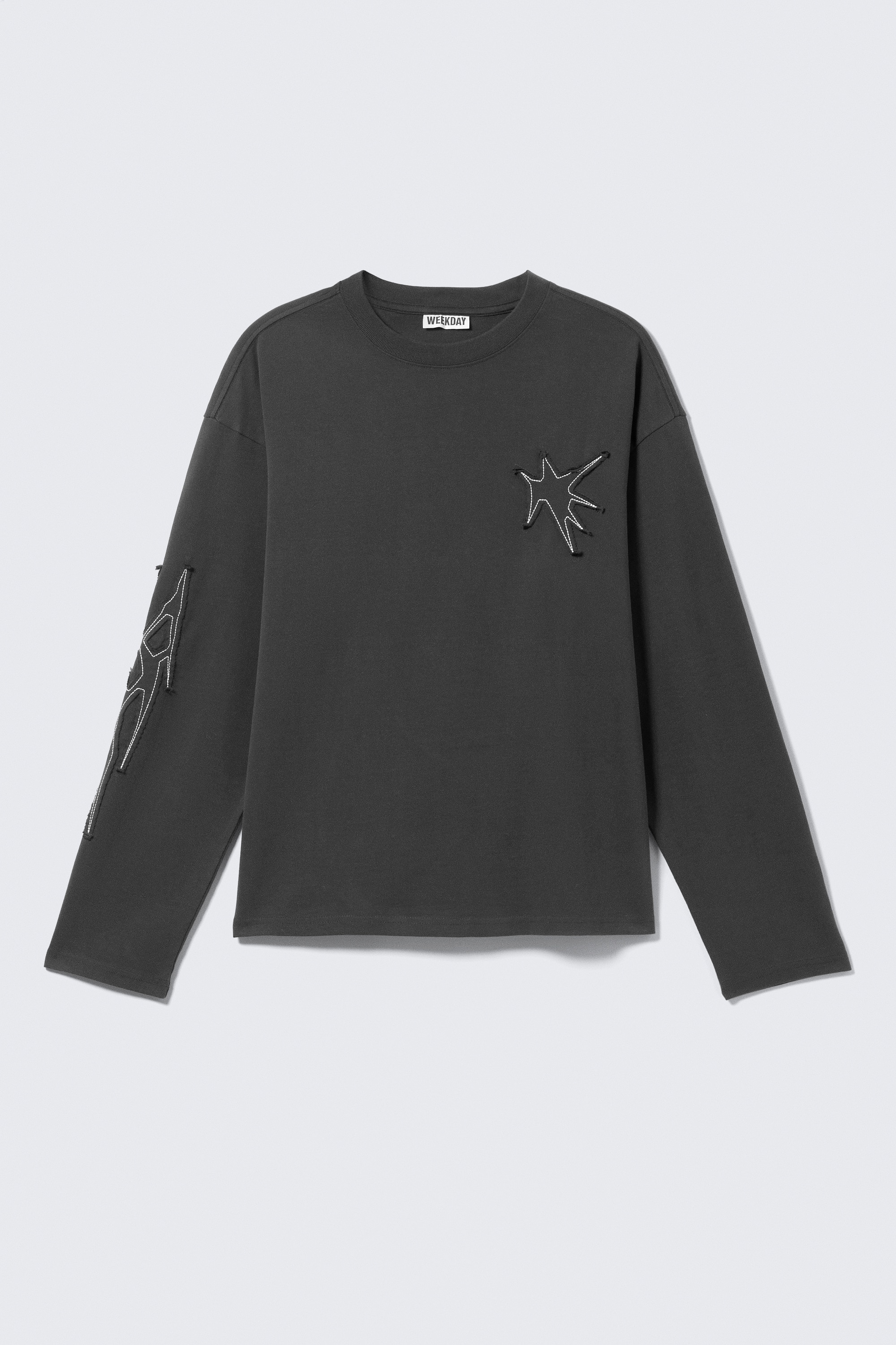 Great Boxy Graphic Long Sleeve T-shirt - Dark Grey - Tristar/White - Skeleton Angel/White - Angry Panthers/Black - Midnight Nightmare/Dark Grey - Big Mess/White - Airways